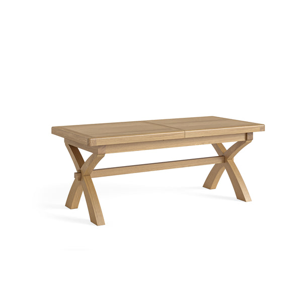Newborough Oak - Cross Leg Extending Table