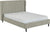 Alice - 4'6 Double Frame Bed - Grey