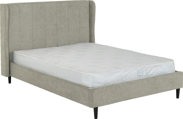 Alice - 4'6 Double Frame Bed - Grey