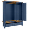 Painted 3 - 3 Door Wardrobe with 3 Drawers - 3 Colours