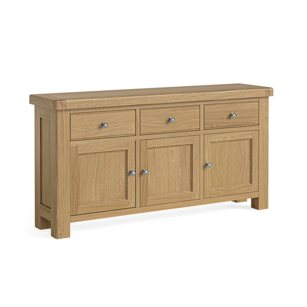 Newborough Oak - Large Sideboard - 3 Door