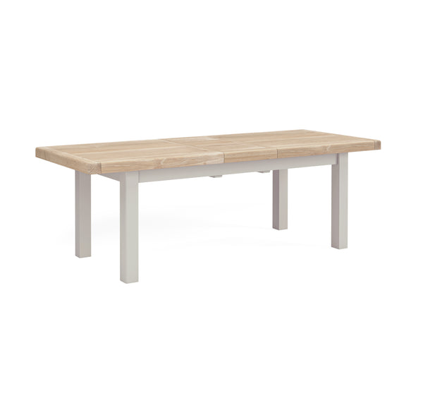 Oak 378 - Large Extending Table - Stone Grey or Sage