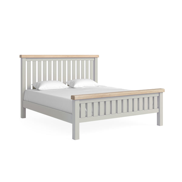 Oak 378 - 6' Frame Bed - Stone Grey or Sage