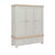 Oak 378 - 3 Door 2 Drawer Robe - Stone Grey or Sage