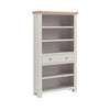 Oak 378 - Large Bookcase - Stone Grey or Sage