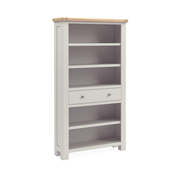 Oak 378 - Large Bookcase - Stone Grey or Sage