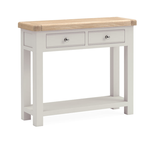 Oak 378 - 2 Drawer Console - Stone Grey or Sage