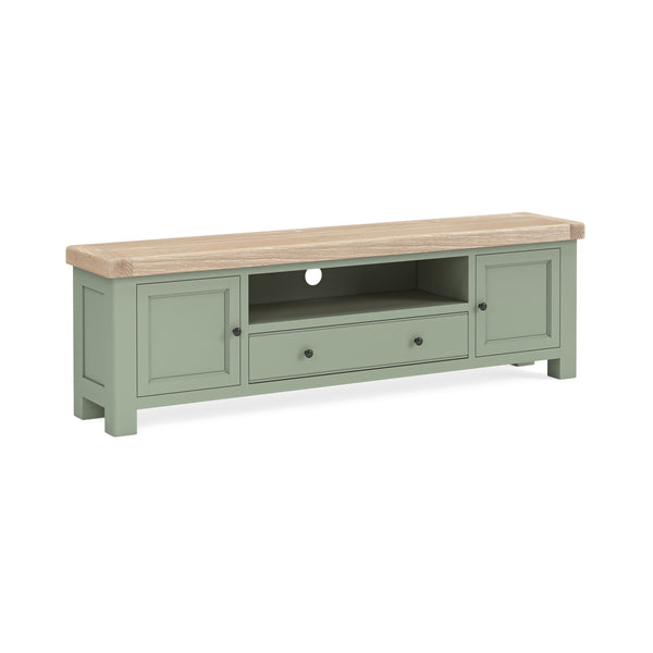 Oak 378 - Extra Large TV Unit 1900 - Stone Grey or Sage