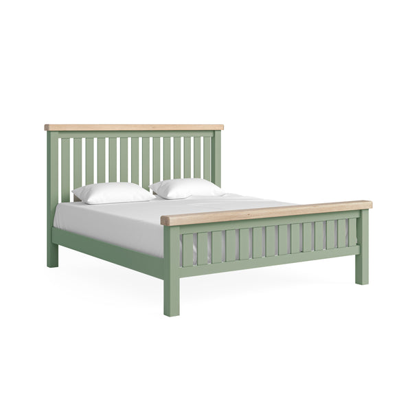 Oak 378 - 6' Frame Bed - Stone Grey or Sage