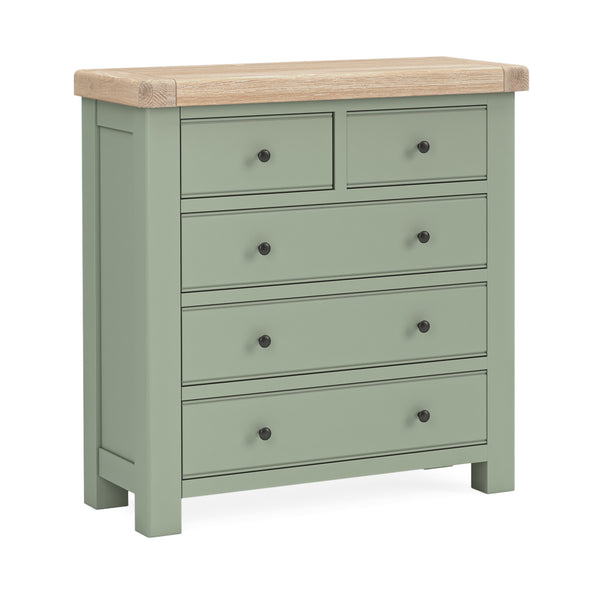 Oak 378 - 3+2 Chest - Stone Grey or Sage