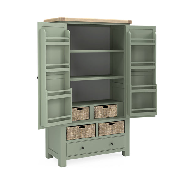 Oak 378 - Larder Unit - Stone Grey or Sage