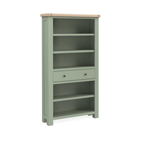 Oak 378 - Large Bookcase - Stone Grey or Sage