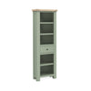 Oak 378 - Slim Bookcase - Stone Grey or Sage