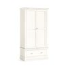 Beamhurst Painted - 2 Door 1 Drawer Wardrobe - Coconut Milk