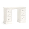 Beamhurst Painted - Double Pedestal Dressing Table - Coconut Milk