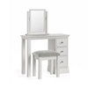 Beamhurst Painted - Single Pedestal Dressing Table - Light Grey