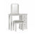 Beamhurst Painted - Single Pedestal Dressing Table - Light Grey