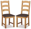 Oak 27L - Dining Chair - x 2 (Pair)