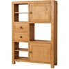 Oak 6 - High Display Unit 2 Door 2 Drawer