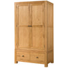 Oak 6 - Double Wardrobe With 2 Drawers