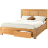Oak 6 - 5' Bed With 2 Storage Drawers