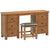 Oak 7 - Double Pedestal Dressing Table + Stool