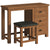 Oak 7 - Single Pedestal Dressing Table + Stool