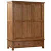 Oak 7 - Triple Wardrobe With 3 Drawers