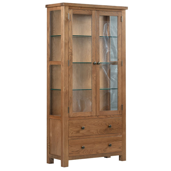 Oak 7 - Display Cabinet With Glass Doors