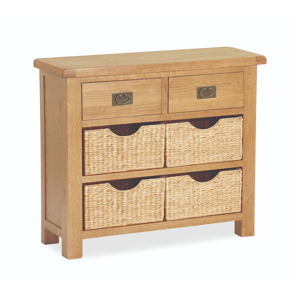 Oak 27 - Small Sideboard with Baskets