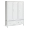 Range 215 - White - 3 Door 2 Drawer Robe