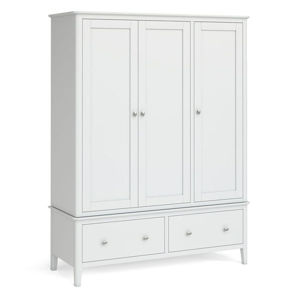 Range 215 - White - 3 Door 2 Drawer Robe