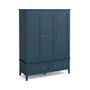 Range 257 - Navy - 3 Door 2 Drawer Robe