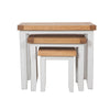 French Grey & Oak Top - Nest of Tables