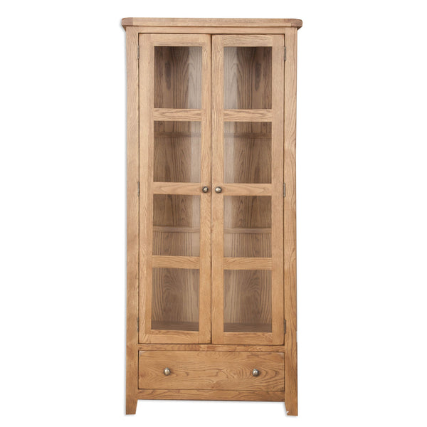 Country Oak - Display Cabinet