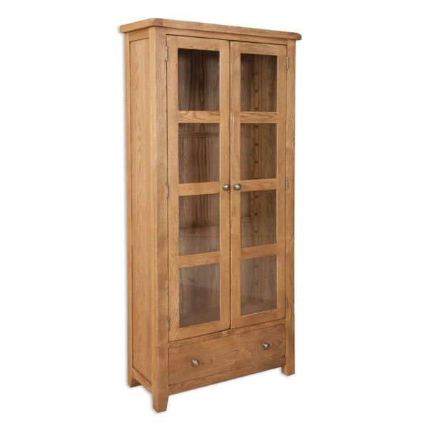 Country Oak - Display Cabinet