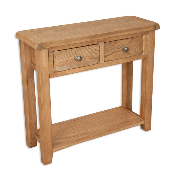 Country Oak - 2 Drawer Console