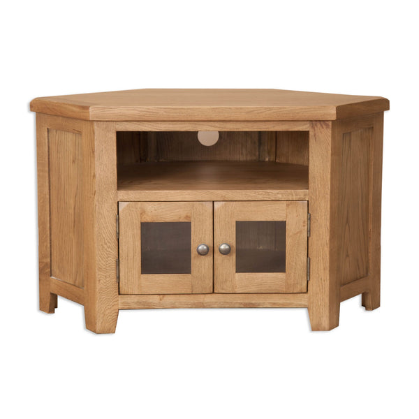 Country Oak - Glazed TV Unit