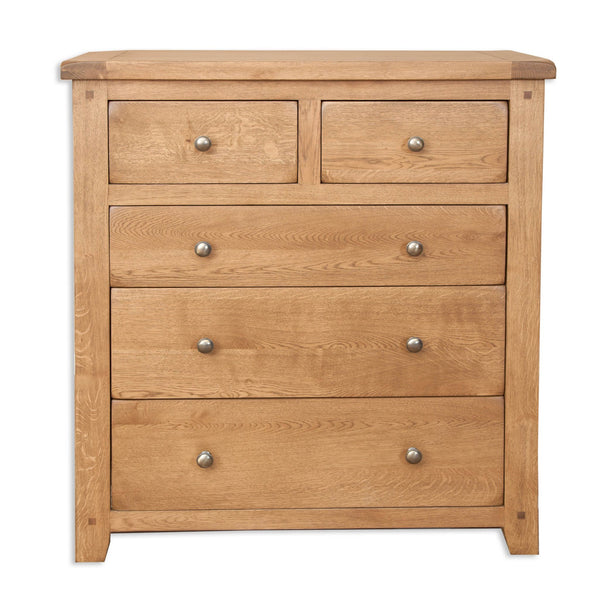 Country Oak - 3+2 Drawer Chest