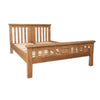 Country Oak - 5' King Size Frame Bed
