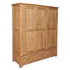 Country Oak - 3 Door 2 Drawer Wardrobe