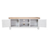 French Grey & Oak Top - Large TV Unit