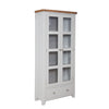French Grey & Oak Top - Display Cabinet