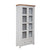French Grey & Oak Top - Display Cabinet