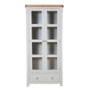 French Grey & Oak Top - Display Cabinet