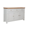 French Grey & Oak Top - 3 Door Sideboard