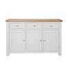 French Grey & Oak Top - 3 Door Sideboard