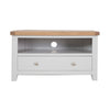 French Grey & Oak Top - Corner TV Unit
