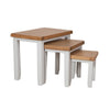 French Grey & Oak Top - Nest of Tables