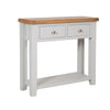 French Grey & Oak Top - 2 Drawer Console